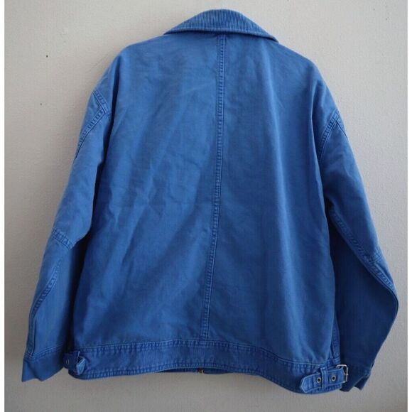 BDG x Urban Outfitters Women Sz L Blue Dex Canvas Oversized Workwear Jacket - Picture 2 of 13